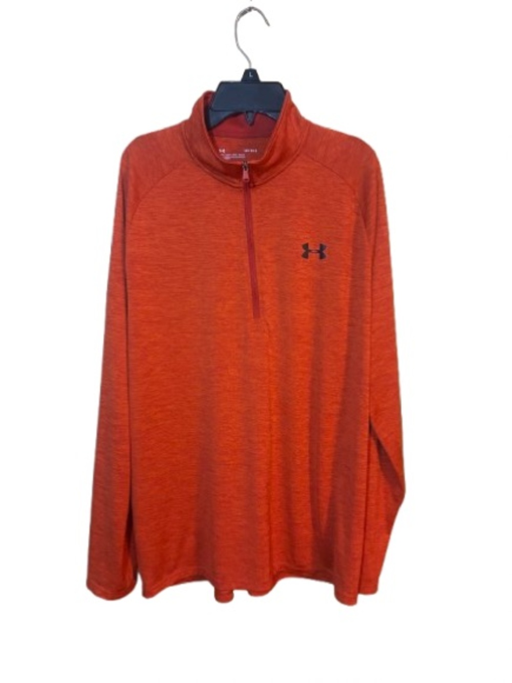 Under Armour Orange Quarter-Zip Pullover Large